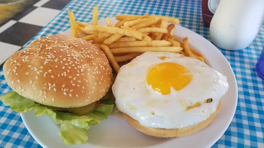 Cheeseburger with a Fried Egg